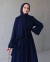 Zareva Şallı Elbise-Lacivert
