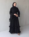 Zareva Şallı Elbise-Siyah