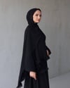 Zareva Şallı Elbise-Siyah