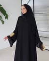Zarya Abaya Takımı (Abaya-Şal-İç Elbise)-Siyah 