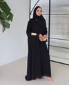Zarya Abaya Takımı (Abaya-Şal-İç Elbise)-Siyah 
