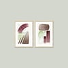 Abstract Colorful Shapes 2'li Tablo Seti