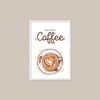 But First Coffee A3 Tablo
