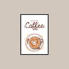 But First Coffee A3 Tablo
