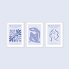 Henri Matisse - The Cut Outs 3'lü Tablo Seti