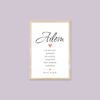 Kişiye Özel Ailem Tablosu – Aile İsimli Çerçeveli Tablo
