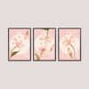 Pink Lilium 3'lü Tablo Seti