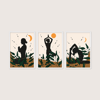 Yoga Meditasyon 3'lü Tablo Seti