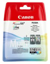 Canon PG-510BK + CL-511 Kartuş (2'li Paket) (MP240-250-490-492-495-499)
