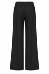 Siyah İnce Gabardin Kemersiz Pantolon