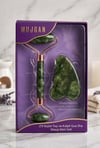 MASAJ ÜRÜNLERİ Jade Roller Gua Sha Taşı Seti Jade Roller Gua Sha Taşı Seti