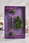 MASAJ ÜRÜNLERİ Jade Roller Gua Sha Yeşim Taşı   Seti  Jade Roller Gua Sha Yeşim Taşı   Seti