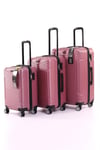 V140 ABS  Yuvarlak Model Kabuk Valiz 3'lü Set
