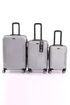 V140 ABS  Yuvarlak Model Kabuk Valiz 3'lü Set