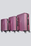 V150 ABS  V- Model Kabuk Valiz 3'lü Set