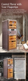 Raching Özel Üretim Ahşap Elektronik Humidor Puro Dolabı RR780RR780Raching