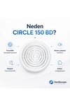 VenteuropeCircle 150 BD – 15’lik Yuvarlak Sessiz Banyo Aspiratörü – Klapeli 150 mm Havalandırma