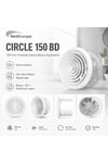 VenteuropeCircle 150 BD – 15’lik Yuvarlak Sessiz Banyo Aspiratörü – Klapeli 150 mm Havalandırma
