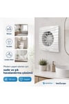 VenteuropeFancy Kapaklı Aspiratör Fan 12.5 cm – Banyo & Tuvalet Havalandırma 125mm