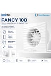 VenteuropeFancy Kapaklı Aspiratör Fan 10 cm – Banyo & Tuvalet Havalandırma