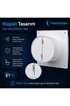 VenteuropeFancy Kapaklı Aspiratör Fan 10 cm – Banyo & Tuvalet Havalandırma