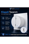VenteuropeFancy Kapaklı Aspiratör Fan 12.5 cm – Banyo & Tuvalet Havalandırma 125mm