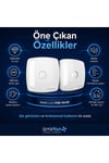 VenteuropeFine 100 BD Dekoratif Sessiz Banyo Fanı - Geri Tepme Valfli Mutfak ve WC Aspiratörü