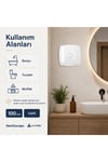 VenteuropeFine 100 BD Dekoratif Sessiz Banyo Fanı - Geri Tepme Valfli Mutfak ve WC Aspiratörü