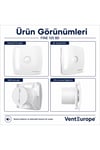 VenteuropeFine 125 BD – 12.5’luk Sessiz Banyo ve Tuvalet Aspiratörü – Yüksek Emişli Havalandırma