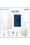 VenteuropeFresh BD 100 Kapaklı Banyo WC Aspiratör Fanı 10 cm Sessiz Havalandırma Fanı 100 mm