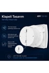 VenteuropeJoy 100 BD 105M/H Banyo ve Tuvalet Aspiratörü – Klapeli Fan