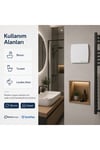VenteuropeJoy 100 BD 105M/H Banyo ve Tuvalet Aspiratörü – Klapeli Fan