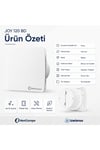 VenteuropeJOY 120 BD – 12 cm Banyo & Tuvalet Aspiratörü | Sessiz ve Güçlü Klapeli Fan