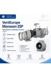 VenteuropeMonsoon 315 2SP Karma Akışlı Kanal Tipi Fan 1650/2060 m³/h Ø315 mm