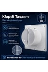 VenteuropeRefined 100 BD 10 cm Kapaklı Banyo WC Aspiratör Havalandırma Fanı Sessiz