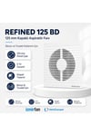 VenteuropeRefined 125 BD 12.5 cm Kapaklı Banyo WC Aspiratör Havalandırma Fanı Sessiz