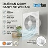 VenteuropeRefined 125 Bd 12.5 Cm Kapaklı Banyo Wc Aspiratör Havalandırma Fanı Sessiz 125MM