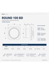 VenteuropeRound 100 BD – 10’luk Sessiz Yuvarlak Banyo Aspiratörü