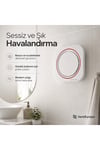 VenteuropeRound 125 BD – 12,5’luk Sessiz Yuvarlak Banyo Aspiratörü – Kapaklı Damperli Havalandırma