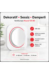 VenteuropeRound 125 BD – 12,5’luk Sessiz Yuvarlak Banyo Aspiratörü – Kapaklı Damperli Havalandırma