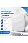VenteuropeStream 100 BD – 10’luk Sessiz Dekoratif Banyo Aspiratörü – Klapeli Havalandırma Fanı