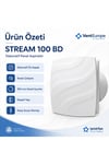 VenteuropeStream 100 BD – 10’luk Sessiz Dekoratif Banyo Aspiratörü – Klapeli Havalandırma Fanı