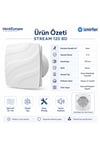 VenteuropeStream 120 BD – 12’lik Sessiz Dekoratif Banyo Aspiratörü – Klapeli 120mm Havalandırma