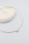 choker kolye silver
