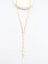 Floréna Gold V Kolye(70cm)