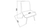 Efect Sandalye 6319 2 li Kahverengi