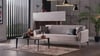 Monaco Üçlü Koltuk Bej