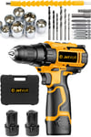 JetVolt 12V 1.5Ah Şarjlı Matkap 24 Parça - Sarı