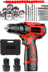 JetVolt 12V 1.5Ah Şarjlı Matkap 24 Parça - Kırmızı