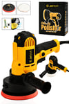 JetVolt 12V Orbital 8 Kademli Cila Pasta Parlatma Polisaj Makinesi - Sarı